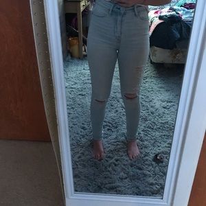 Abercrombie and Fitch ripped jeans
